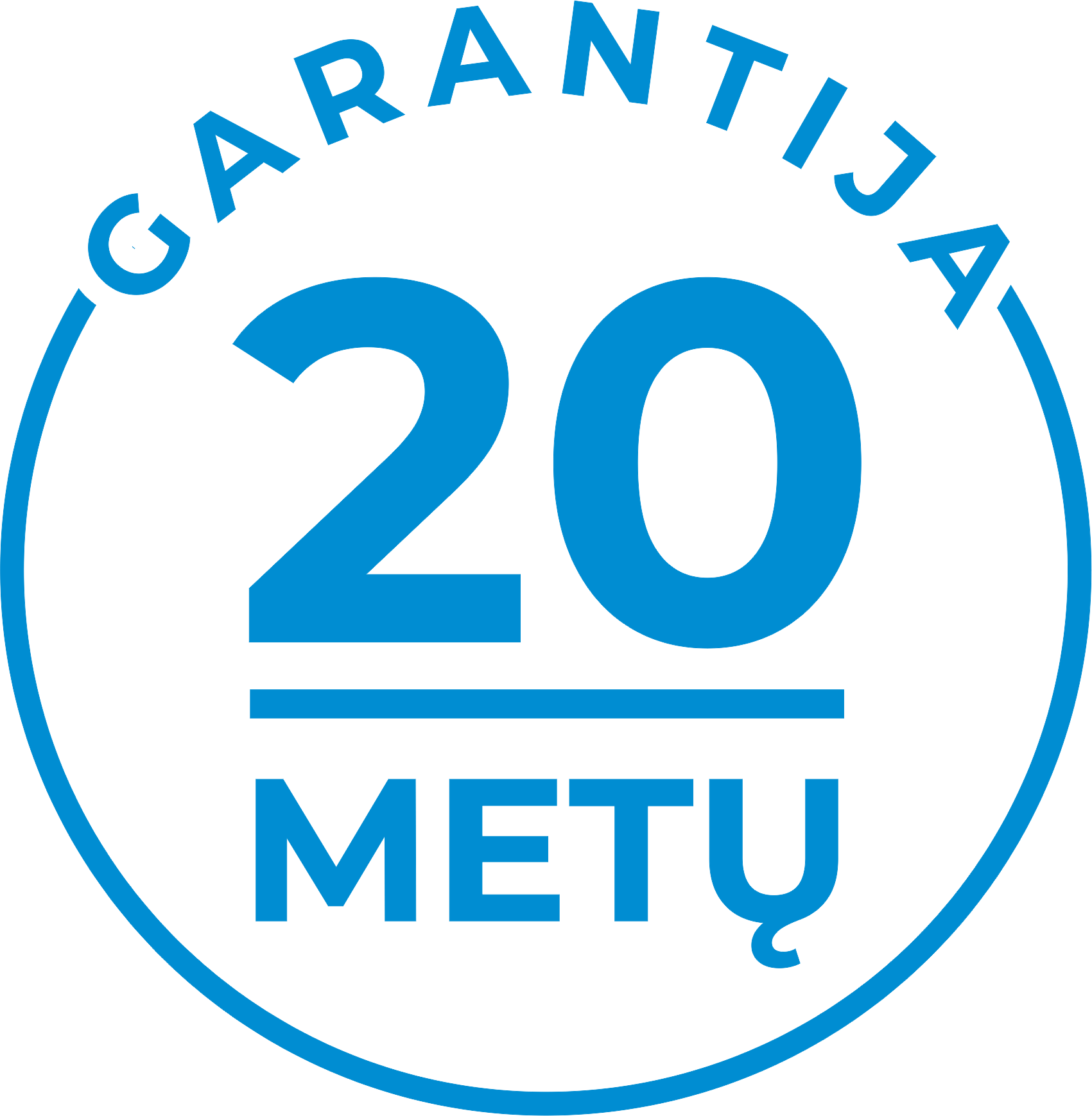 20 metų garantija